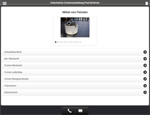 Tablet Screenshot of mineralwerkstoffe-schirmer.de